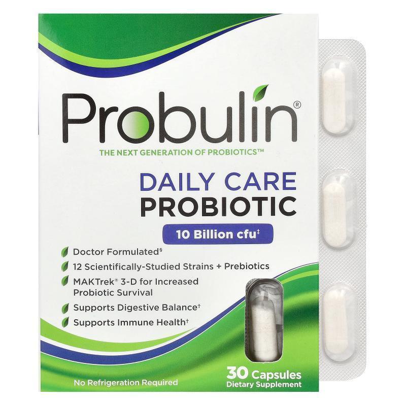 Probulin,日常护理益生菌，100 亿 CFU，60 粒胶囊