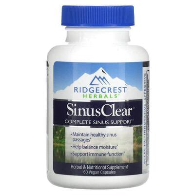 RidgeCrest Herbals,SinusClear，60 粒素食胶囊