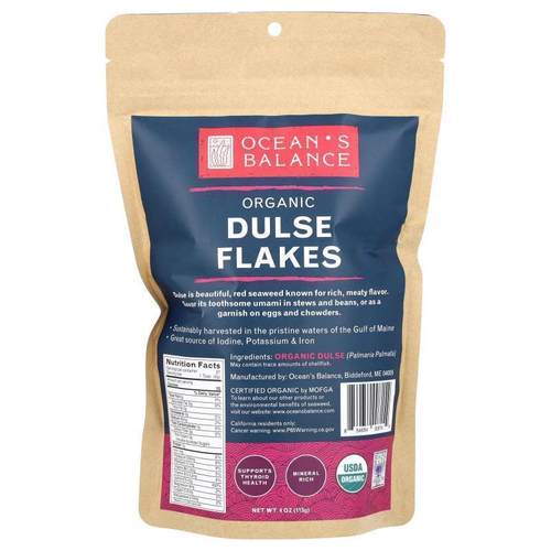 Ocean's Balance,有机掌状红皮藻片，4 盎司（113 毫克）