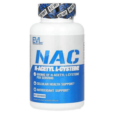 EVL,NAC, 600 mg, 60 Veggie Capsules