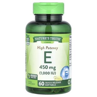 Nature's Truth,Vitamin E, High Potency, 450 mg (1,000 IU), 6