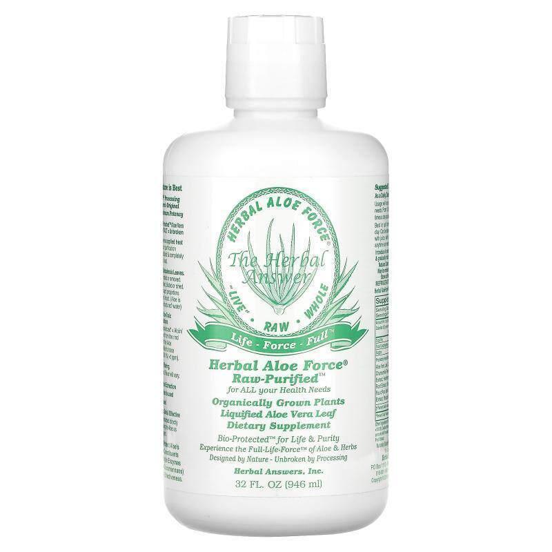 Herbal Answers, Inc,Herbal Aloe Force，原材料全化
