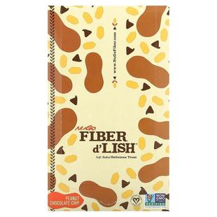 NuGo Nutrition,Fiber d'Lish, Peanut Chocolate Chip, 16 Bars