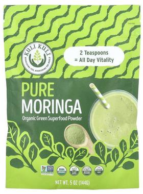 Kuli Kuli,全辣木，有机绿色 Superfood 粉，5 盎司（144 克）