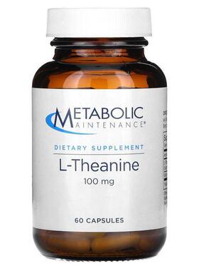 Metabolic Maintenance,L-Theanine, 100 mg, 60 Caps