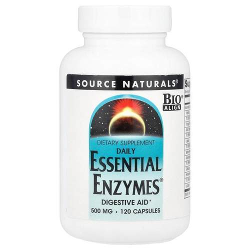 源美,日常 Essential Enzymes®，500 毫克，120 粒胶囊