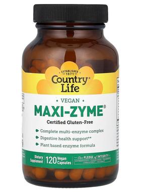 乡村生活,Maxi-Zyme，120 粒全素胶囊
