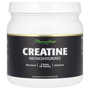 Paradise Herbs,Creatine Monohydrate, Unflavored, 500 g