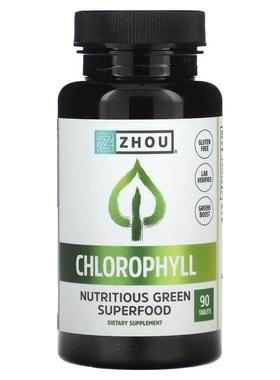 Zhou Nutrition,Chlorophyll, 90 Tablets