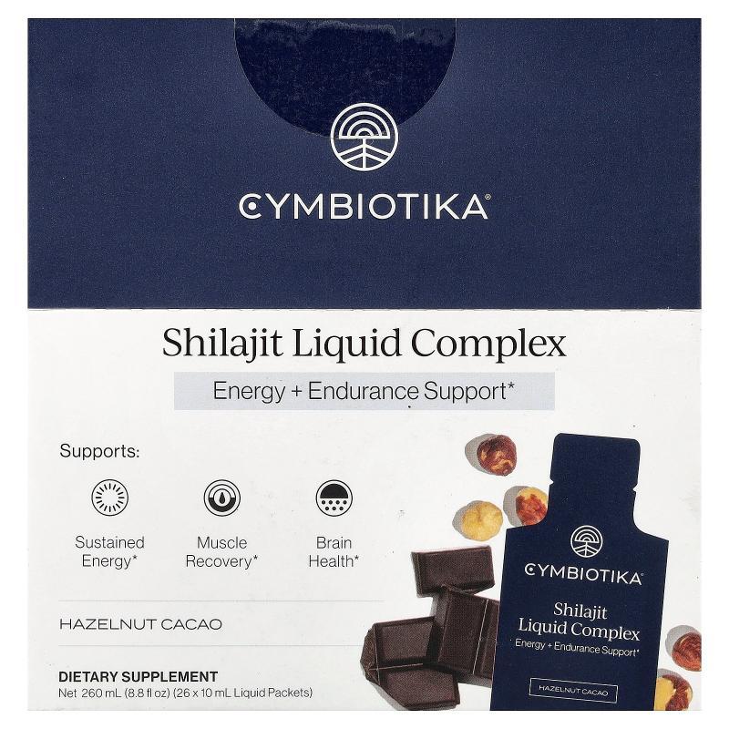 Cymbiotika,Shilajit Liquid Complex, Hazelnut Cacao, 26 Liqui
