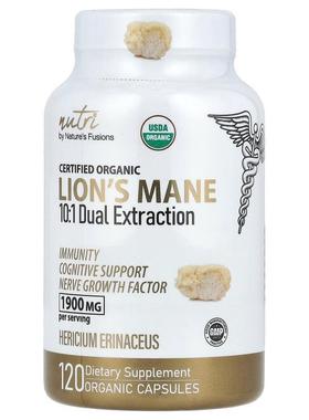 Nature's Fusions,Nutri，有机猴头菇，10:1 双重提取