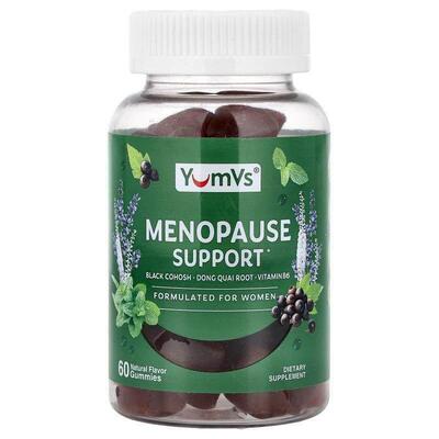 YumVs,Menopause Support Gummies, Natural, 60 Gummies
