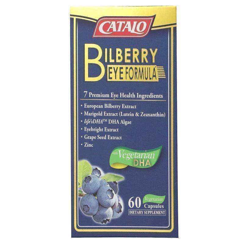Catalo Naturals,Bilberry Eye Formula, 60 Vegetarian Capsules