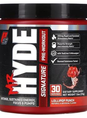 ProSpps,Mr. Hyde，运动前补充剂棒棒糖果味，7.6 盎司（216 克）