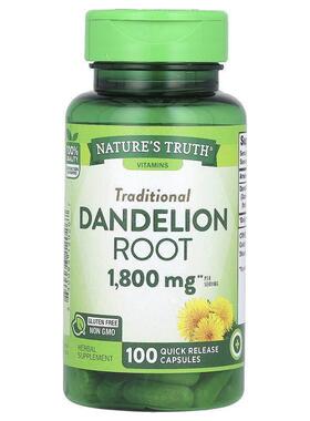 Nature's Truth,Vitamins, Dandelion Root, 900 mg, 100 Quick R
