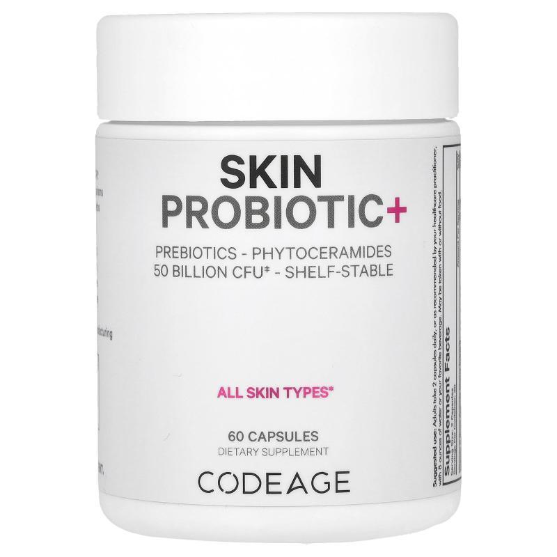 Codeage,皮肤益生菌耐储存500亿CFU60 粒胶囊