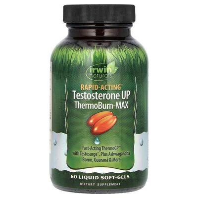 爱乐能,Testosterone UP®, ThermoBurn-MAX, 60 Liquid Soft-Gels