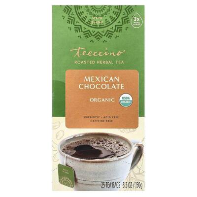 Teeccino,Organic Roasted Herbal Tea, Chocolate