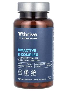 Vthrive,Bioactive B-Complex, 60 Vegetable Capsules