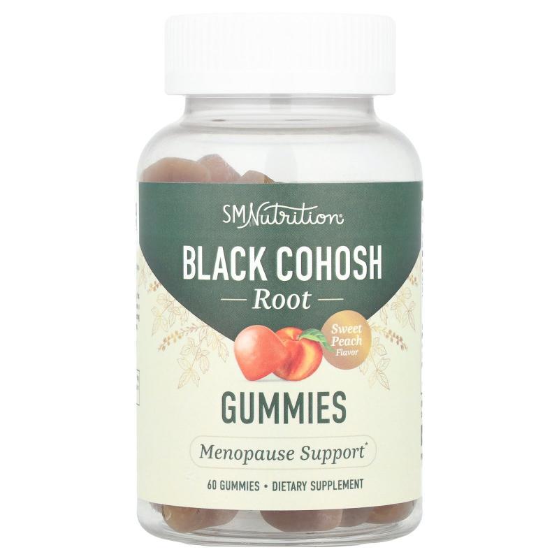 SMNutrition,Black Cohosh Root Gummies, Sweet Peach , 60 Gumm