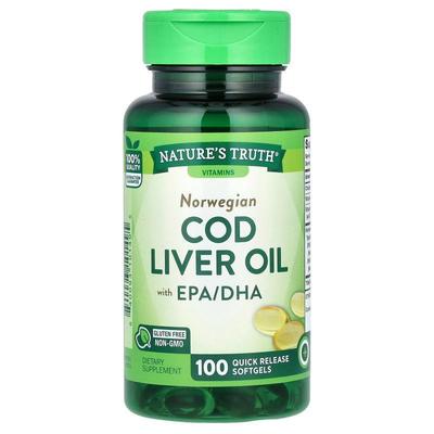 Nature's Truth,Norwegian Cod Liver Oil with EPA/DHA, 100 Qui