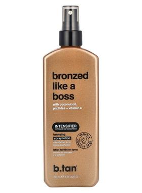 b.tan,Bronzed Like A Boss, Bronzing Spray Lotion with