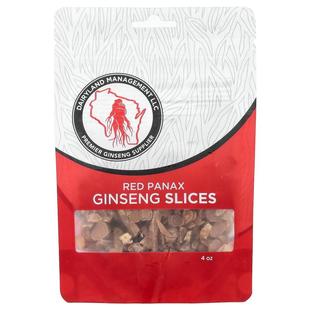 Dairyland Ginseng,Red Panax Ginseng Slices, 4 oz