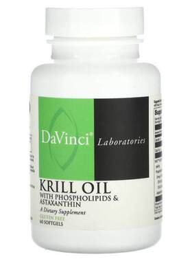 DaVinci Laboratories of Vermont,Krill Oil, 60 Softgels