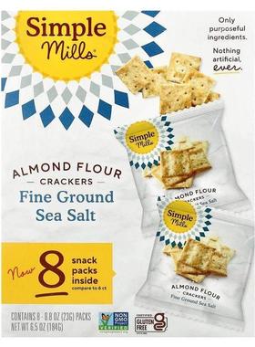 Simple Mills,Almond Flour Crackers, Fine Ground Sea Salt