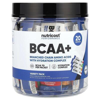 Nutricost,Performance, BCAA +, Variety Pack, 20 Packets,