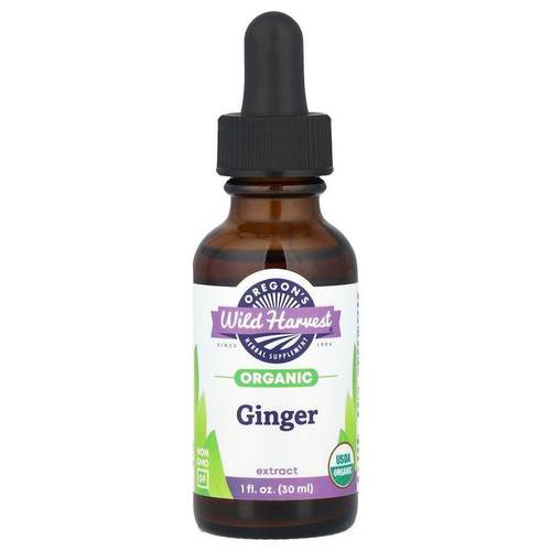 Oregons Wild Harvest,Organic Ginger Extract, 500 mg, 1 fl oz