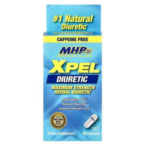 MHP,XPEL® Diuretic, Maximum Strength, Caffeine Free , 80 Cap