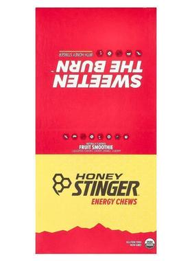 HoneyStinger,Energy Chews 能量咀嚼片，水果奶昔味，12 包，每