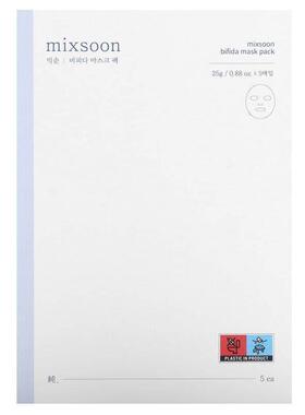 MIxsoon,Bifida Beauty Mask Pack, 5 Masks,  0.17 oz (5 g) Eac