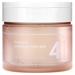 Numbuzin,No. 4 Pore Zero Peeled Egg Toner Pad