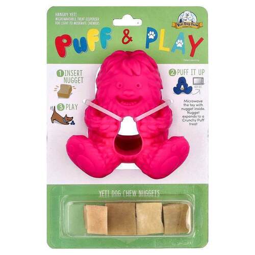 Yeti Dog Chew,Puff &amp;amp; Play, Treat Dispenser, Yeti