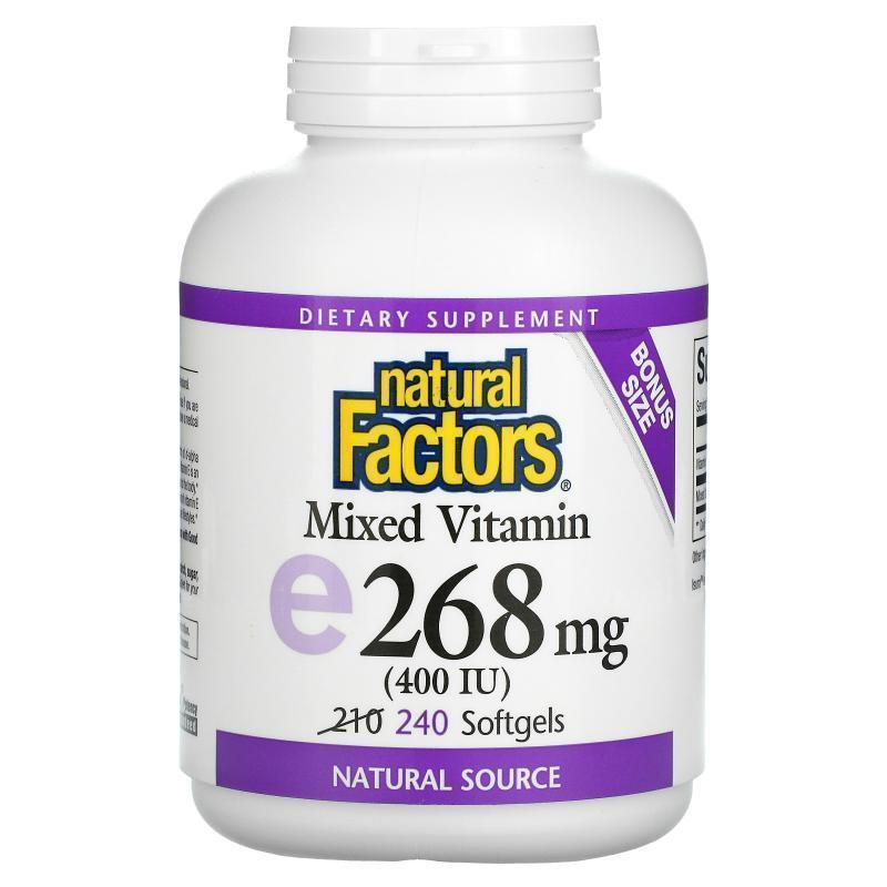 Natural Factors混合维生素E 400国际单位