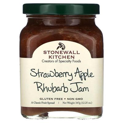 Stonewall Kitchen,Strawberry Apple Rhubarb Jam, 12.25 oz (34