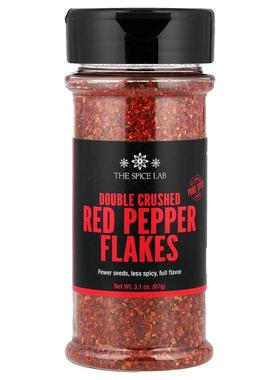 The Spice Lab,Double Crushed Red Pepper Flakes , 3.1 oz (87