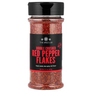 The Spice Lab,Double Crushed Red Pepper Flakes , 3.1 oz (87