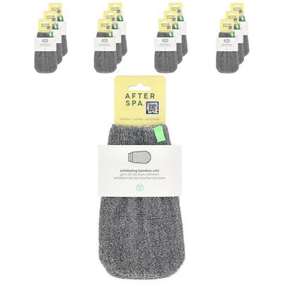 AfterSpa,Exfoliating Bamboo Mitt, 12 Mitts