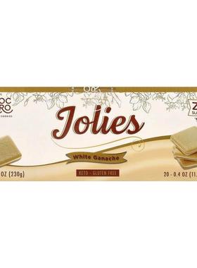 ChocZero,Jolies Cookies, White Ganache, 20 Packs, 0.4 oz (11