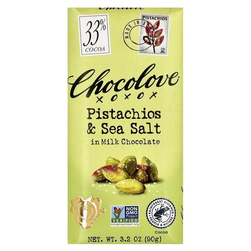 Chocolove,Pistachios &amp;amp;amp; Sea Salt in Milk Chocolat