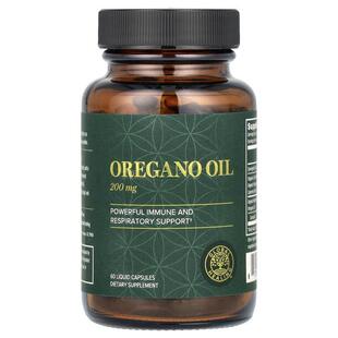 Global Healing,Oregano Oil, 200 mg, 60 Liquid Capsules (100