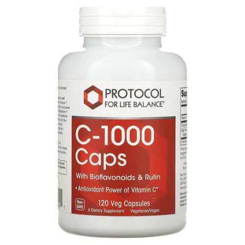 Protocol for Life Balance,C-1000 胶囊，含生物类黄酮和芦丁