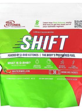 Real Ketones,Shift, Watermelon, 30 Drink Mix Packets,  0.26