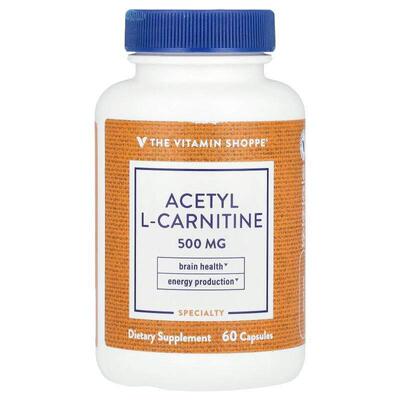 The Vitamin Shoppe,Acetyl L-Carnitine, 500 mg, 60 Capsules
