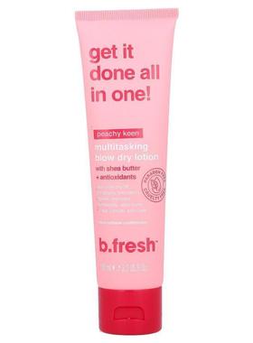 b.fresh,Multitasking Blow Dry Lotion, Peachy Keen, 3.3 fl oz