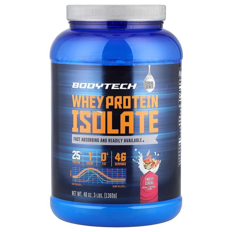 BodyTech,Whey Protein Isolate, Fruity Cereal, 3 lbs (1,360 g