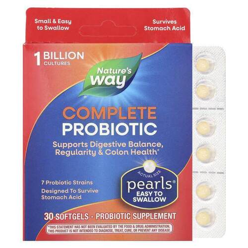 然萃维,Probiotic Pearls Complete，消化健康，30 粒软凝胶
